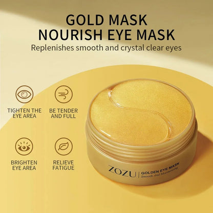 60/120 Pieces Eye Mask Avocado Gold Moisturize Firming Improve Eye Bags Eye Patches Anti Wrinkle Eye Patches for Dark Circles